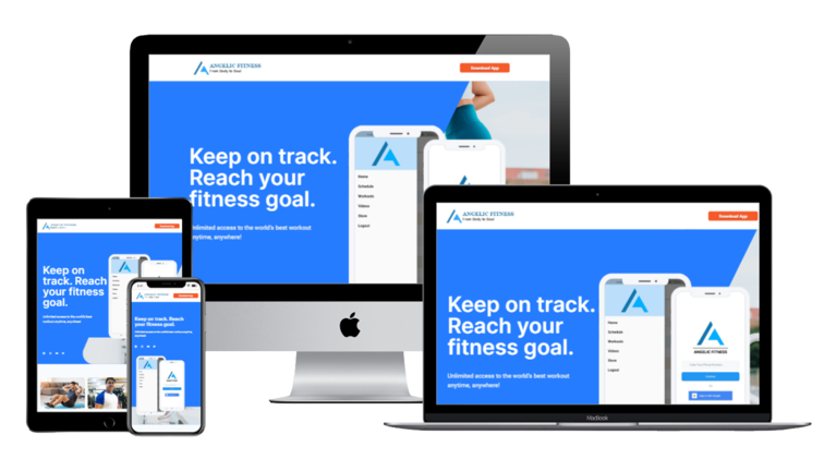 Angelic Fitness - Website Design Services