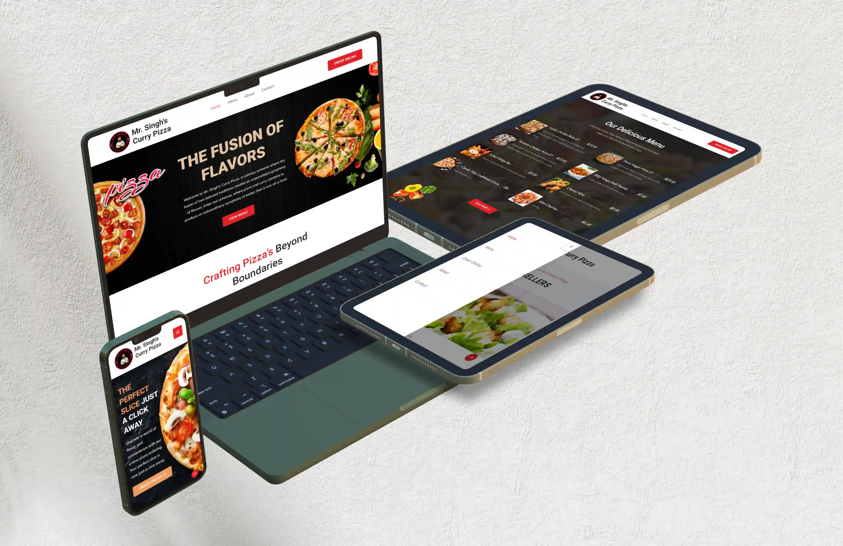 curry-pizza-website