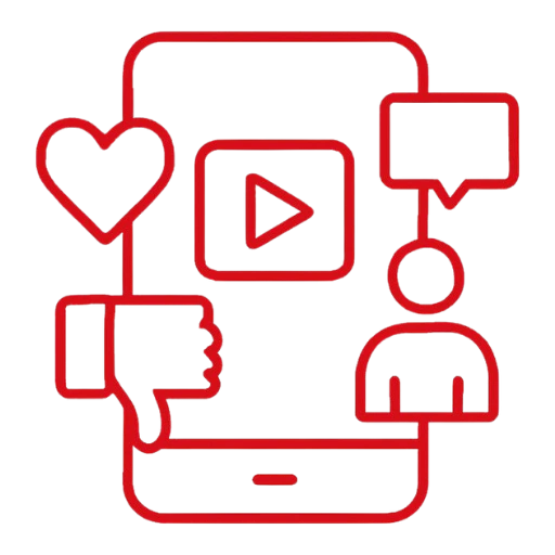 Weak social media presence with no engagement icon - Digital Marketing Company for Immigration Consultants in Amritsar