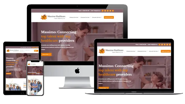 massimo healthcare - Website Design Services