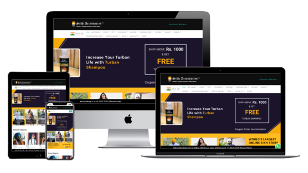 Sikh Accessories - Website Design Services
