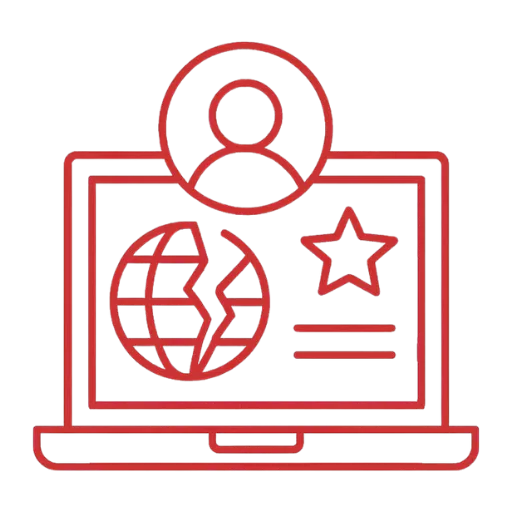 Weak Online Branding icon - Digital Marketing Company for IELTS Institutes in Amritsar